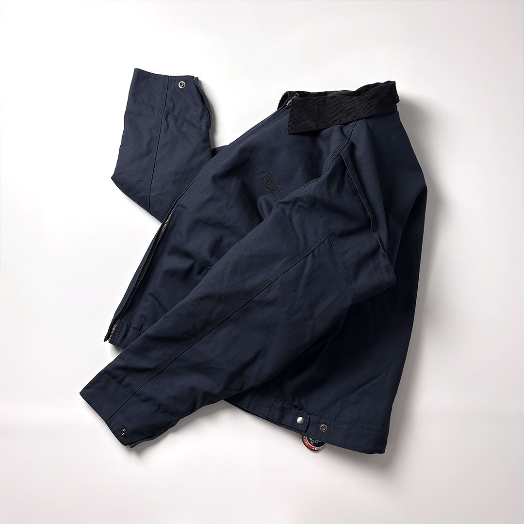 【デッドストック】 デトロイトジャケット M ブラック 企業ロゴ 襟コーデュロイ デッドストック】 デトロイトジャケット M ブラック 企業ロゴ 襟