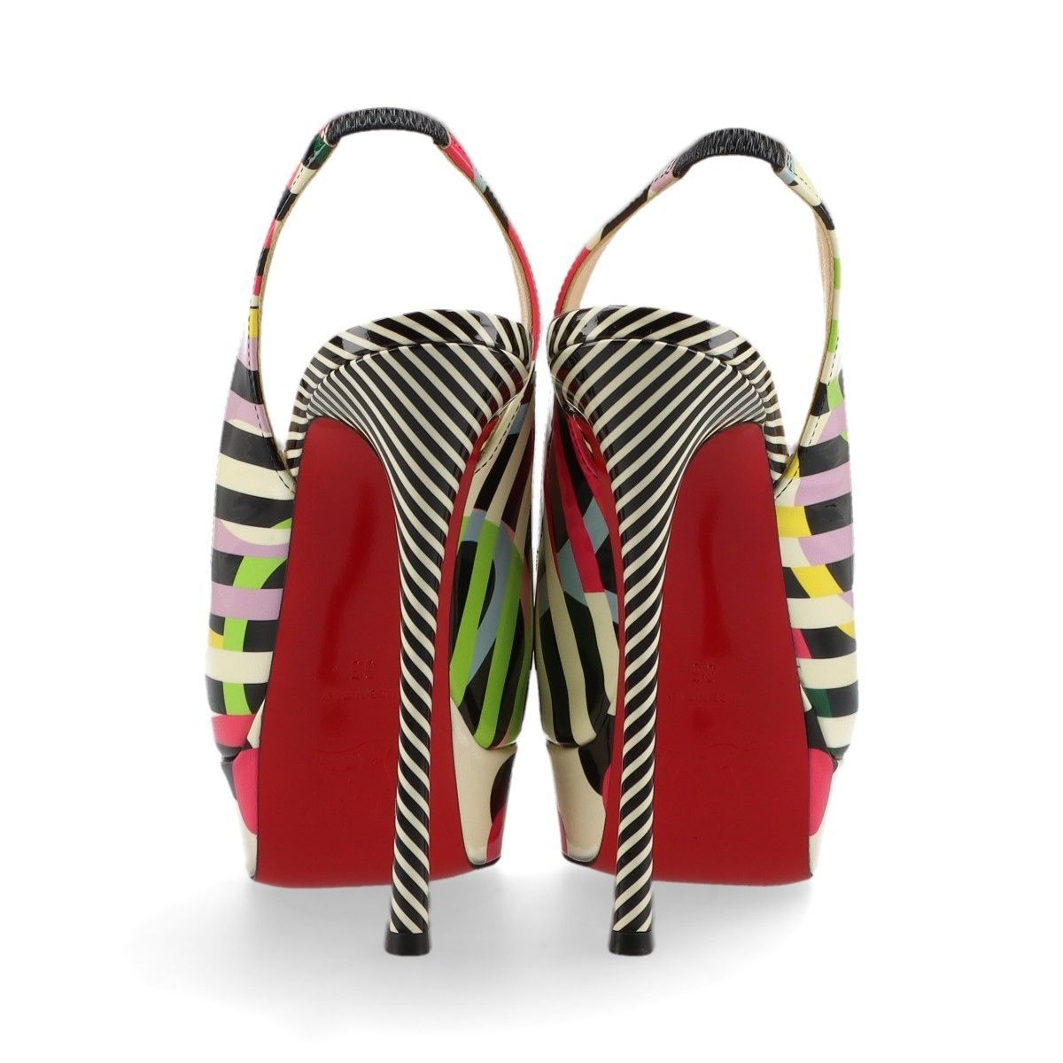 美品✨クリスチャンルブタン FETISH PEEP 150 ハイヒールパンプス Christian Louboutin Fetish Peep 150 Glitter Platform Pumps size