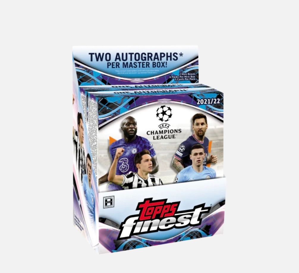 2 Boxセット 2021 22 TOPPS FINEST UEFA CHAMPIONS LEAGUE HOBBY Box