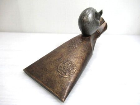 三枝惣太郎 干支シリーズ 子 ねずみ ネズミ NO.1 たくわえ 高岡銅器 床