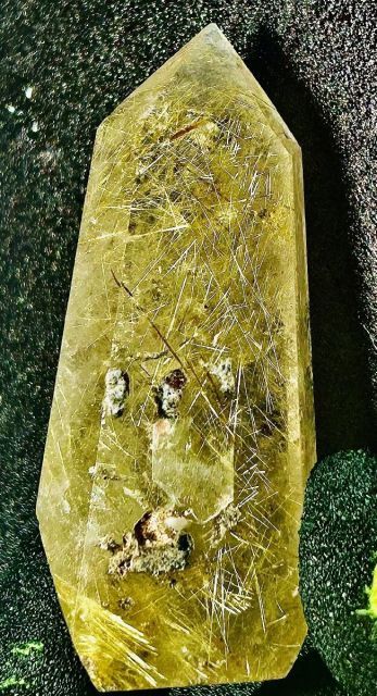 ☆天然タイチンルチルクォーツ 太金針水晶 太陽放射ルチル レア 天然石