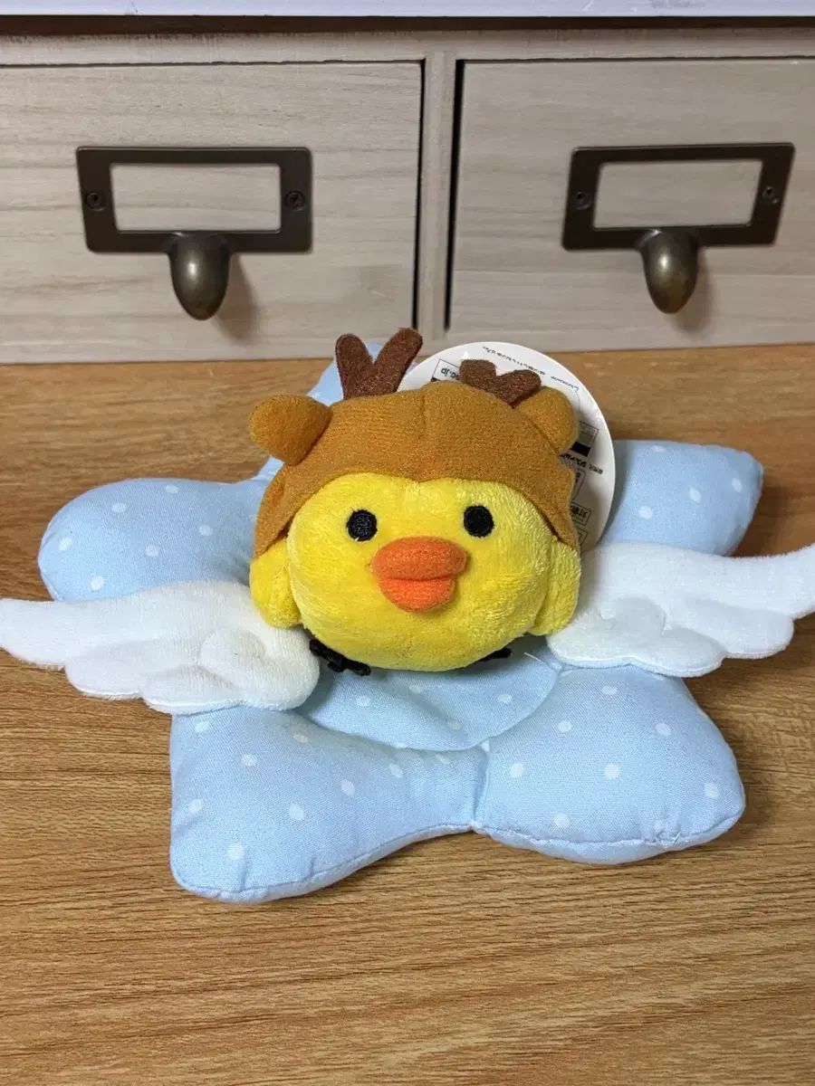 トナカイ キイロイトリ クリスマス限定 紙タグ付 ぬいぐるみ