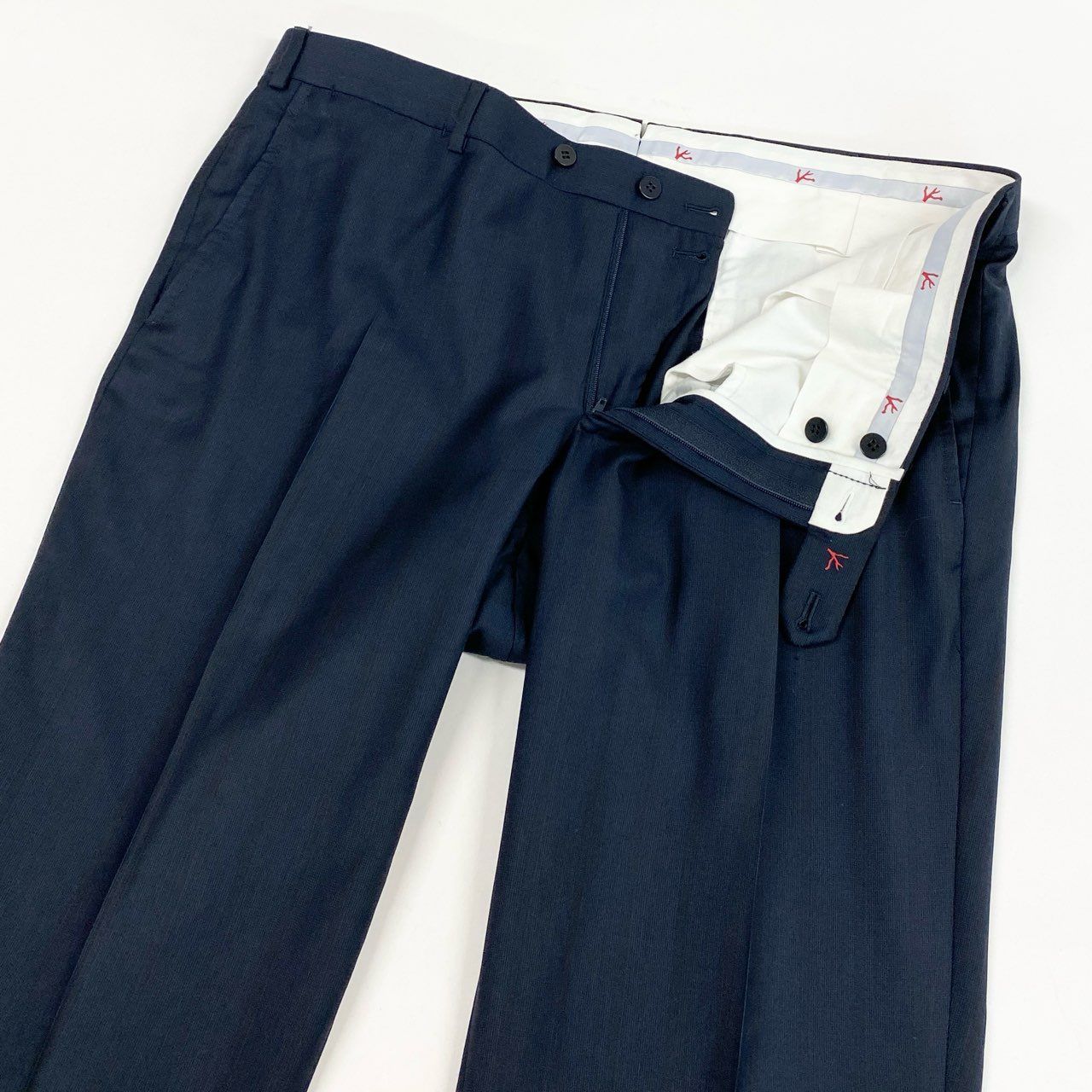 ISAIA イザイア セットアップ ジャケット パンツ ウール ネイビー L相当 ISAIA イザイア セットアップ ジャケット パンツ ウール ネイビー L相当