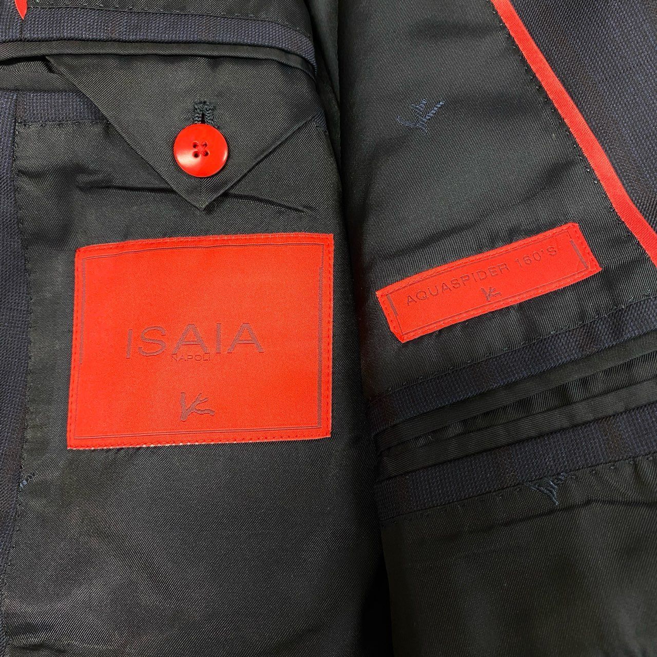 37L22 《美品》 ISAIA NAPOLI イザイア ナポリ シングルスーツ 