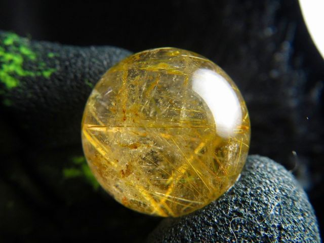 超金運上昇☆天然水晶☆ルチルクォーツ ☆台付き☆丸玉30mm☆tk2868