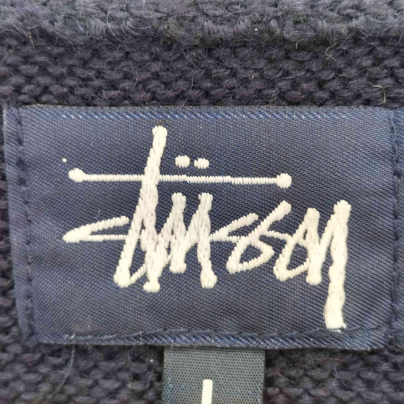 ステューシー Stussy 90s 紺タグ アニマル柄 ラグランスリーブ 
