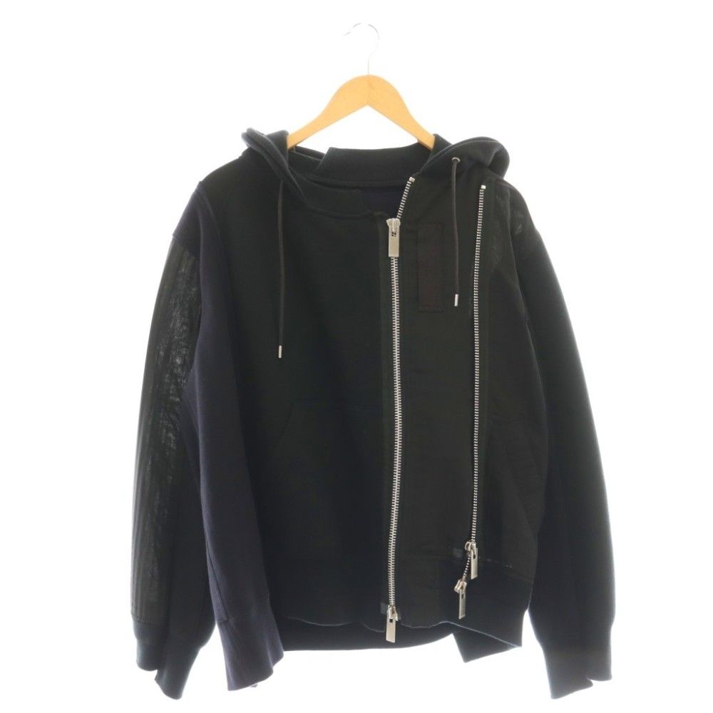 サカイ sacai ドッキング ジップパーカー ジャケット 2 ブラック /DF