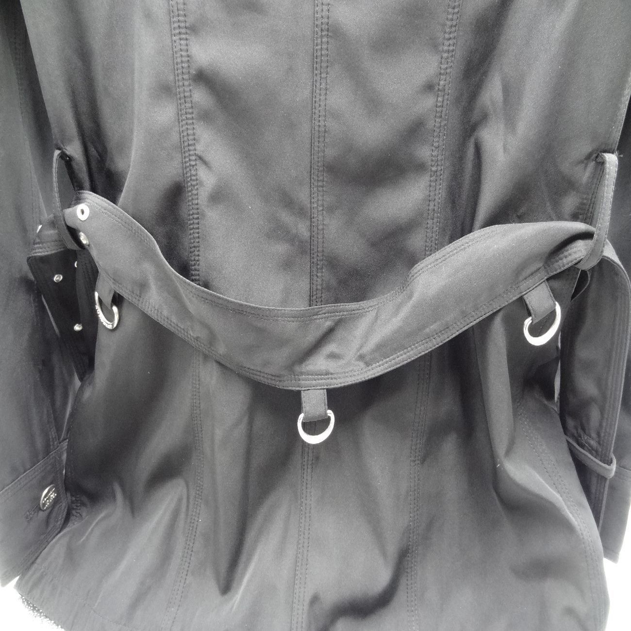 良い BURBERRY トレンチコート ノバチェック ブラック アウター ベルト