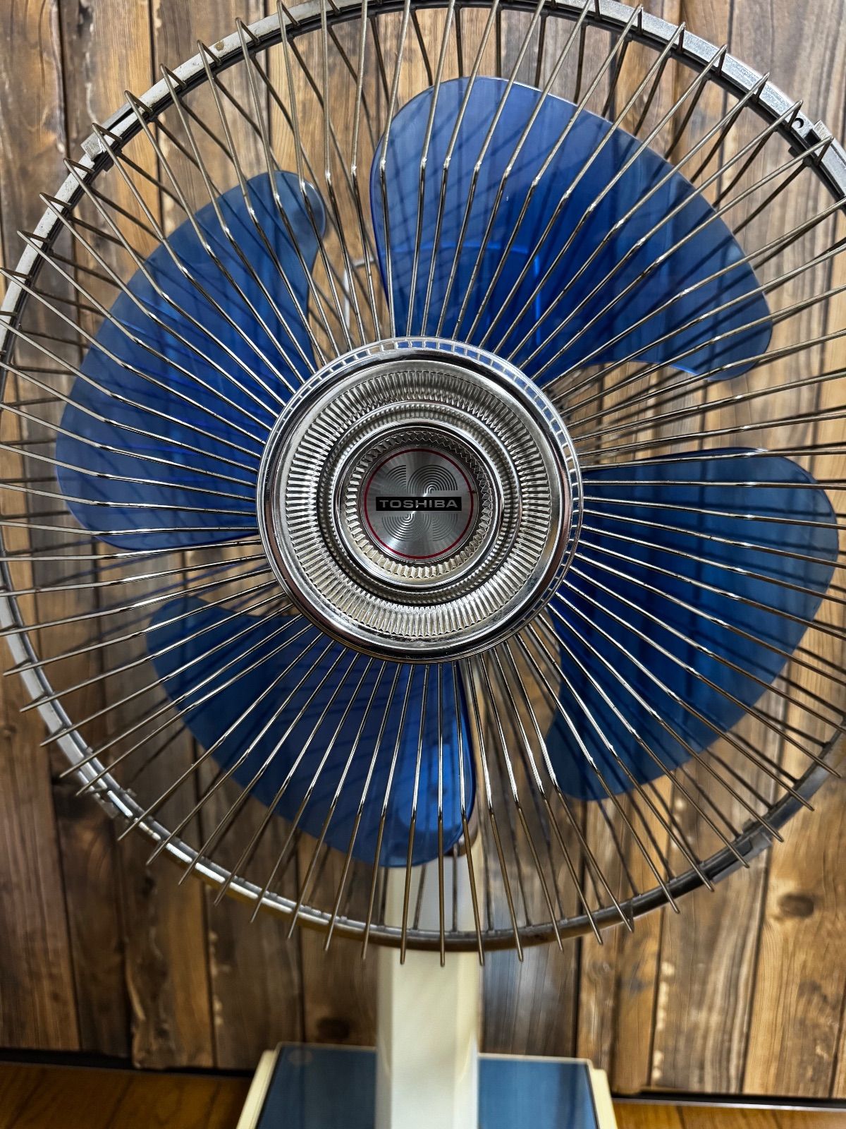 当時物 昭和レトロ 東芝 扇風機 水蓮 H-30AW ブルー 4枚羽 - メルカリ