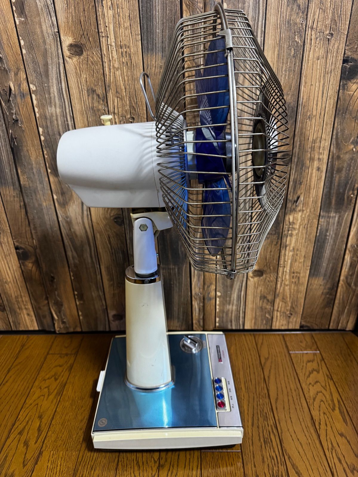 当時物 昭和レトロ 東芝 扇風機 水蓮 H-30AW ブルー 4枚羽 - メルカリ
