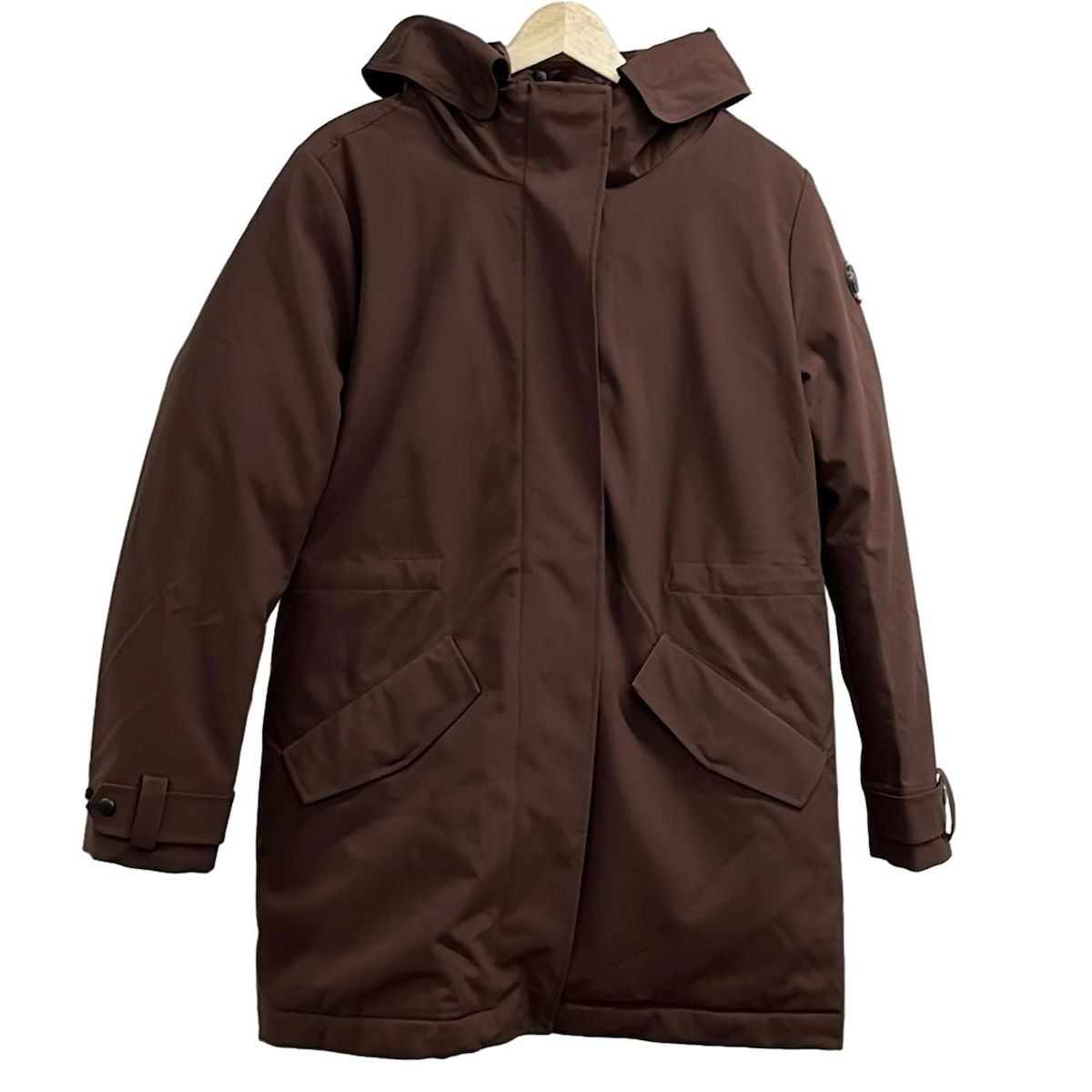 ケープホーン CAPEHORN ダウンコート ブラウン 42 CAPEHORN(ケープホーン) ダウンコート サイズ42 L レディース美品