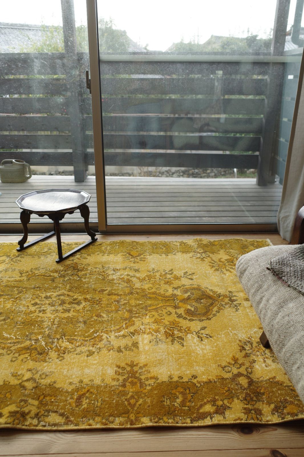 トルコ ヴィンテージラグ イエローオーバーダイ - メルカリ