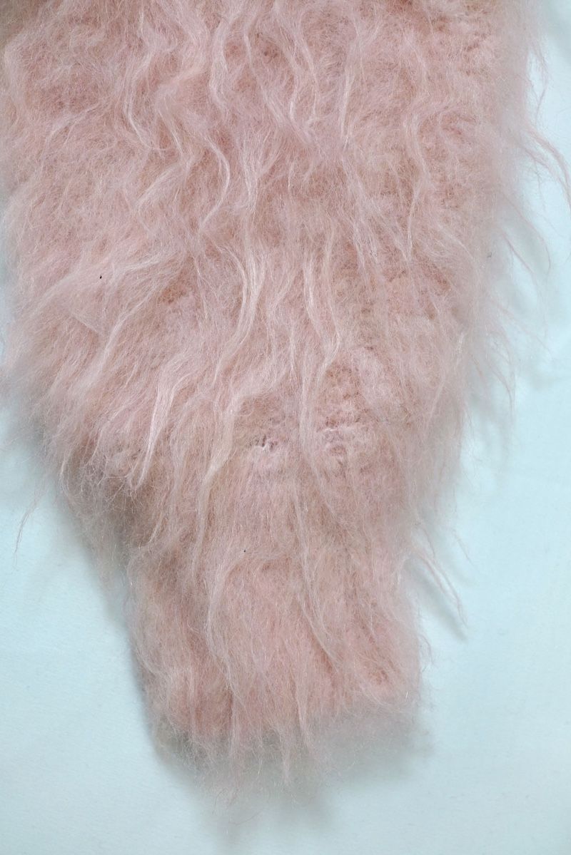 THE TOE シャギーカーディガン pink Westminster Shaggy Cardigan – THE TOÉ