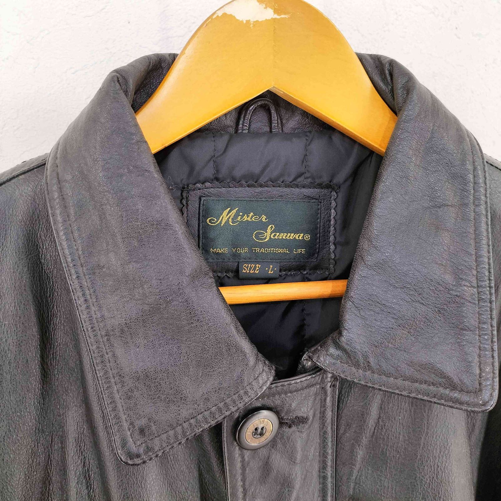 ユーズドフルギ USED古着 vintage cowhide leather jacket メンズ