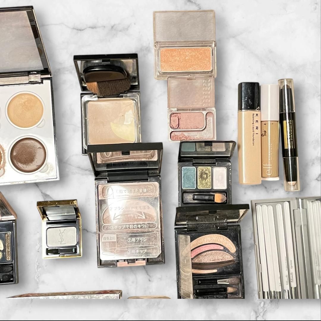 大量コスメまとめ売り 25点以上 アイシャドウ パレット 化粧品 使用品