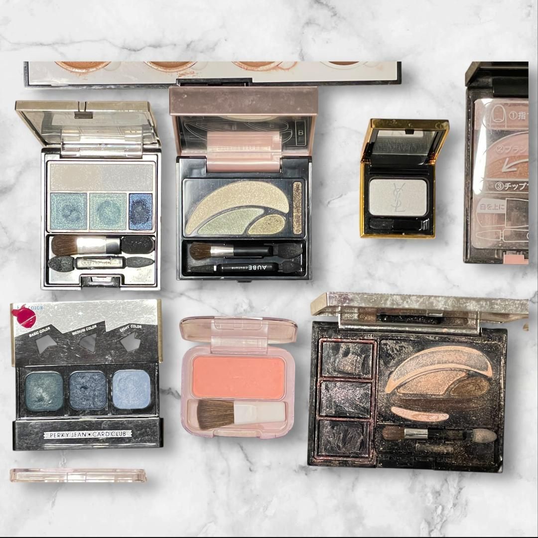 大量コスメまとめ売り 25点以上 アイシャドウ パレット 化粧品 使用品