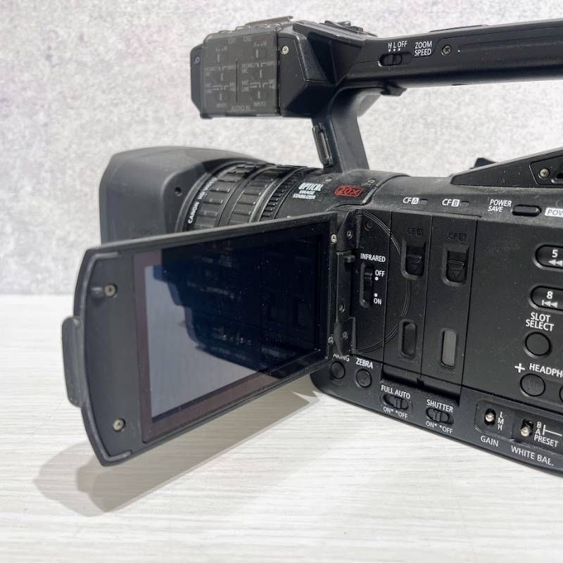 中古品】Canon XF205 業務用ビデオカメラ 通電確認済み - メルカリ