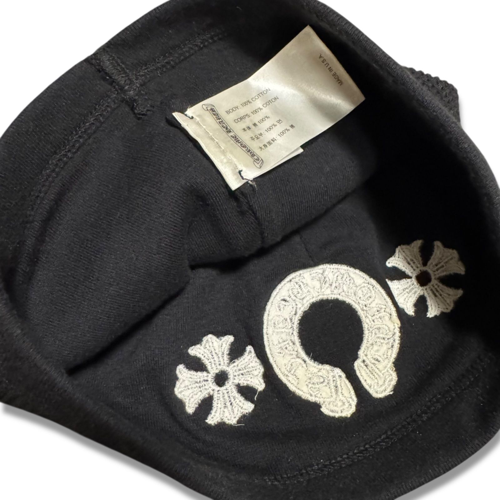 鑑定済み確実正規品】CHROME HEARTS クロムハーツ サーマルビーニー
