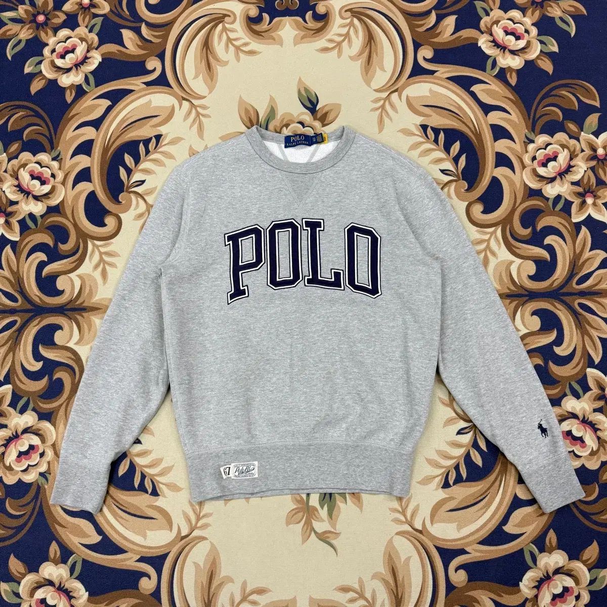 XS)ポロ ラルフローレン Spellout スウェット (グレー) - メルカリ