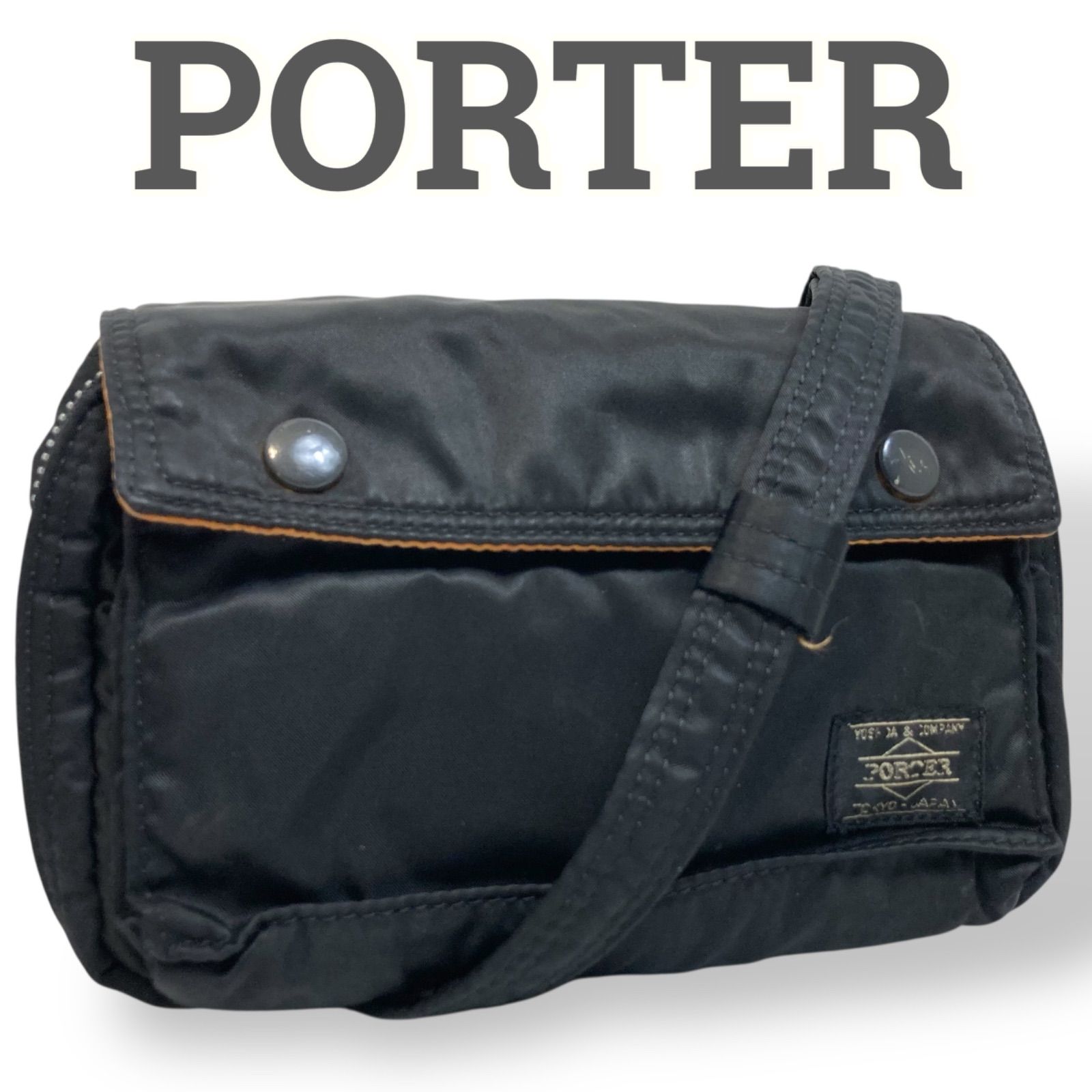 メンズ 【美品】PORTER ポーター タンカー ショルダーバッグ 斜め掛け 