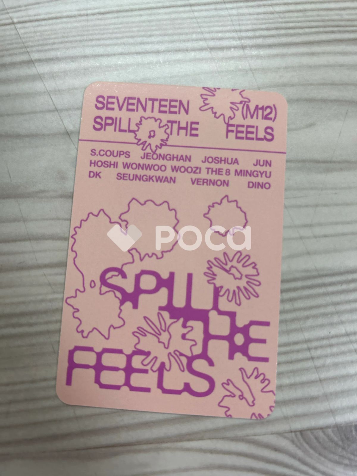 SEVENTEEN ミンギュ　SPILL THE FEELS サイン入り生写真 SEVENTEEN ミンギュ SPILL THE FEELS サイン入り生写真 SEVENTEEN