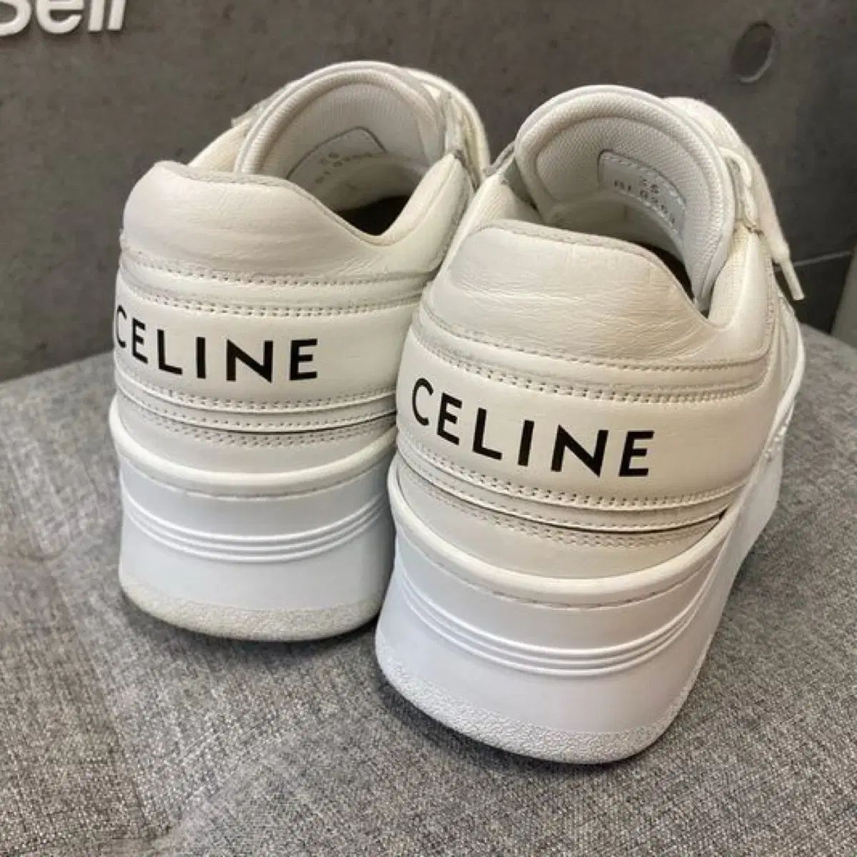 Celine セリーヌ 白 スニーカー フラットフォーム スポーツシューズ