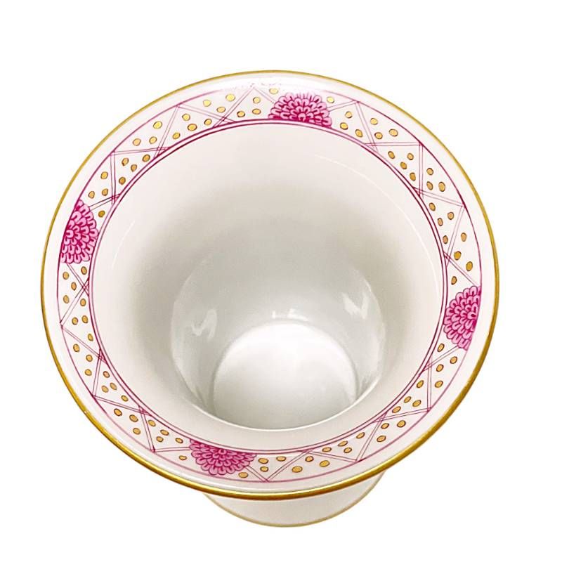 Meissen マイセン フラワーベース/インドの華 高さ8.5 ホワイト/ブルー