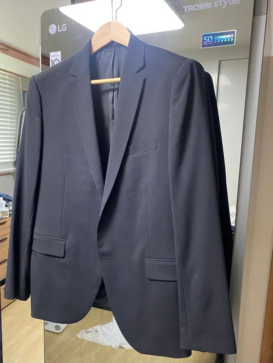 セオリー セットアップ スーツ ブラック (ザイロ ジャケット 40S マロ パンツ 32)