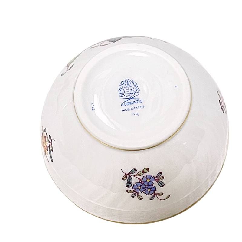 美品 HEREND ヘレンド アポニーフラワー シュガーポット 小物入れ 蝶