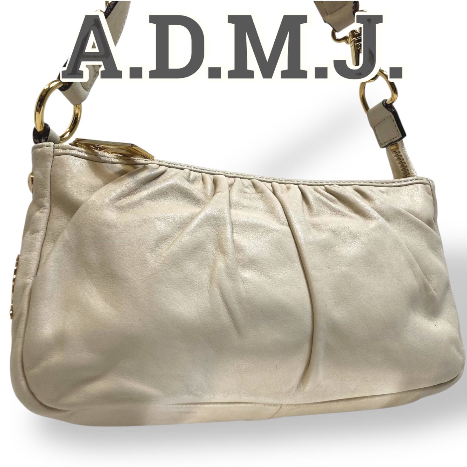 美品】A.D.M.J. アクセソワ ワンショルダーバッグ アクセサリーポーチ 