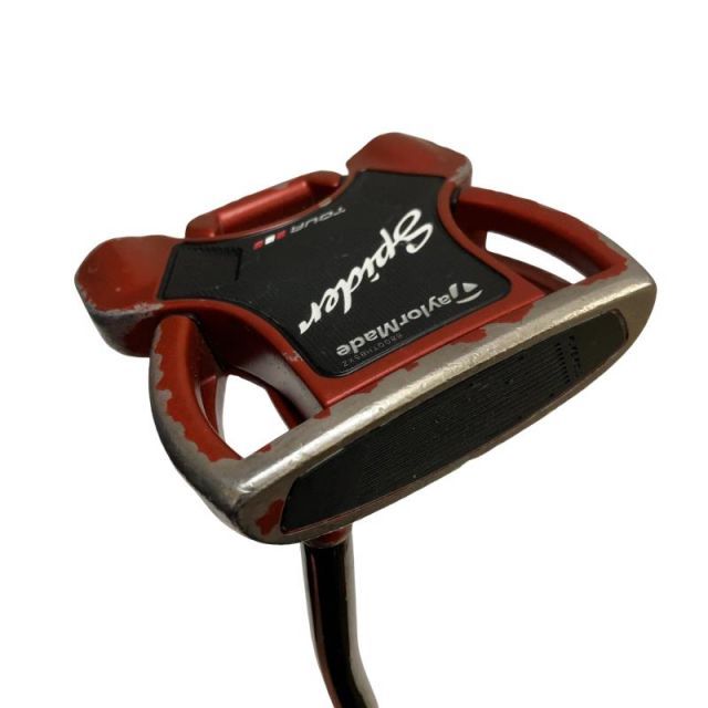 【中古】 テーラーメイド Spider Tour RED(サイトライン) ダブルベンド 33インチ パター PT スチール (フレックスその他) メンズ 男性用 右利き 右用 Dランク ゴルフクラブ
