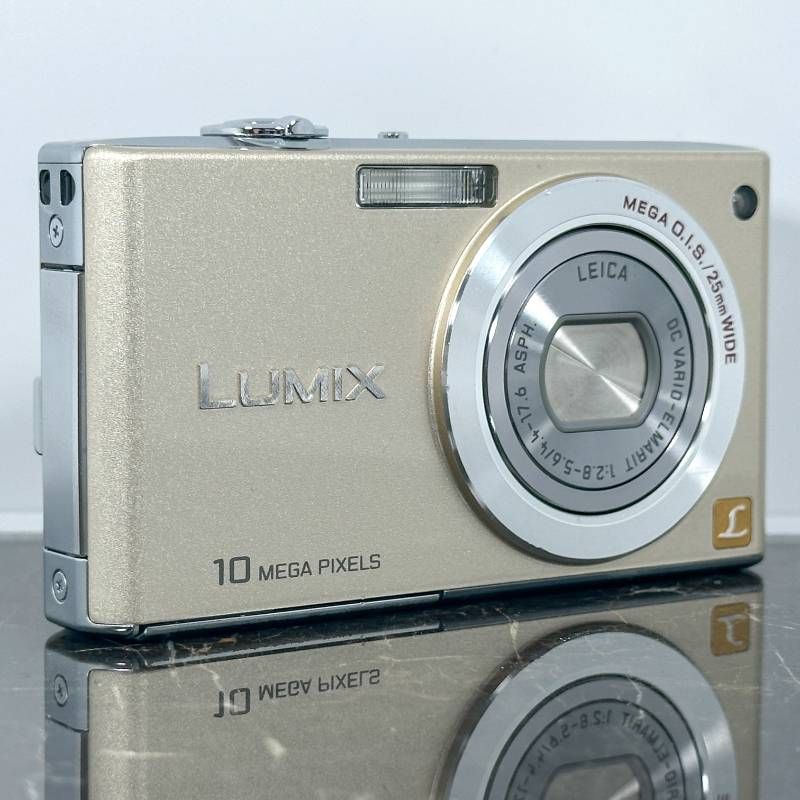 Panasonic 最高 LUMIX DMC-FX35 ゴールド 1010万画素 25mm広角 LEICA