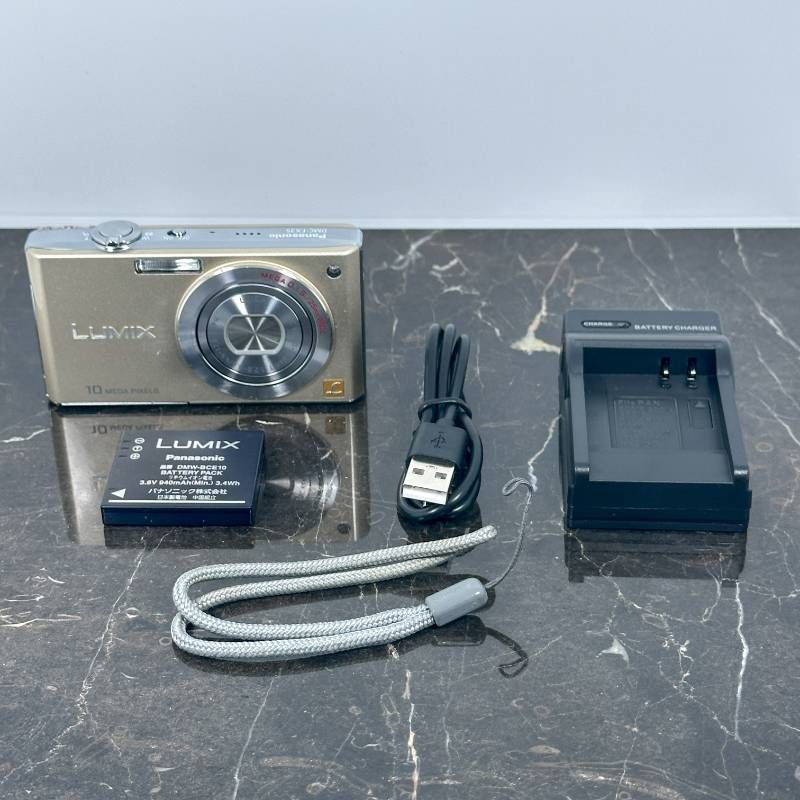 Panasonic 最高 LUMIX DMC-FX35 ゴールド 1010万画素 25mm広角 LEICA