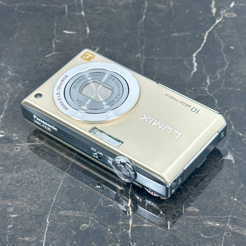 Panasonic LUMIX DMC-FX35 ゴールド 1010万画素 25mm広角 LEICAレンズ