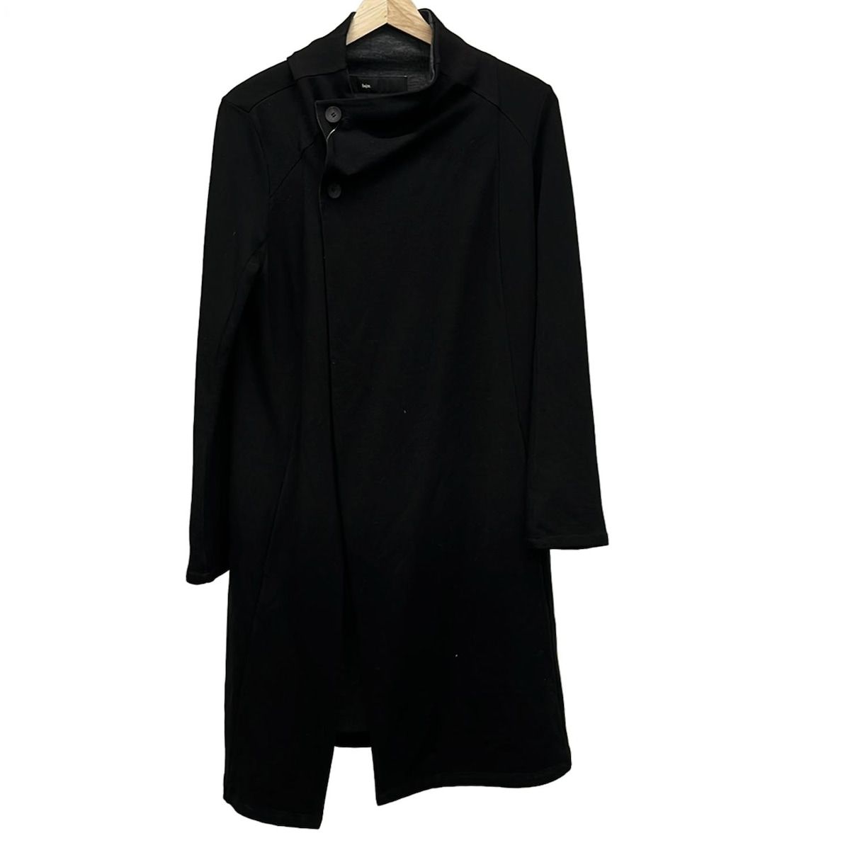 bajra バジュラ　フード付き黒ロングコート bajra バジュラ フード付き黒ロングコート bajra バジュラ フード付き