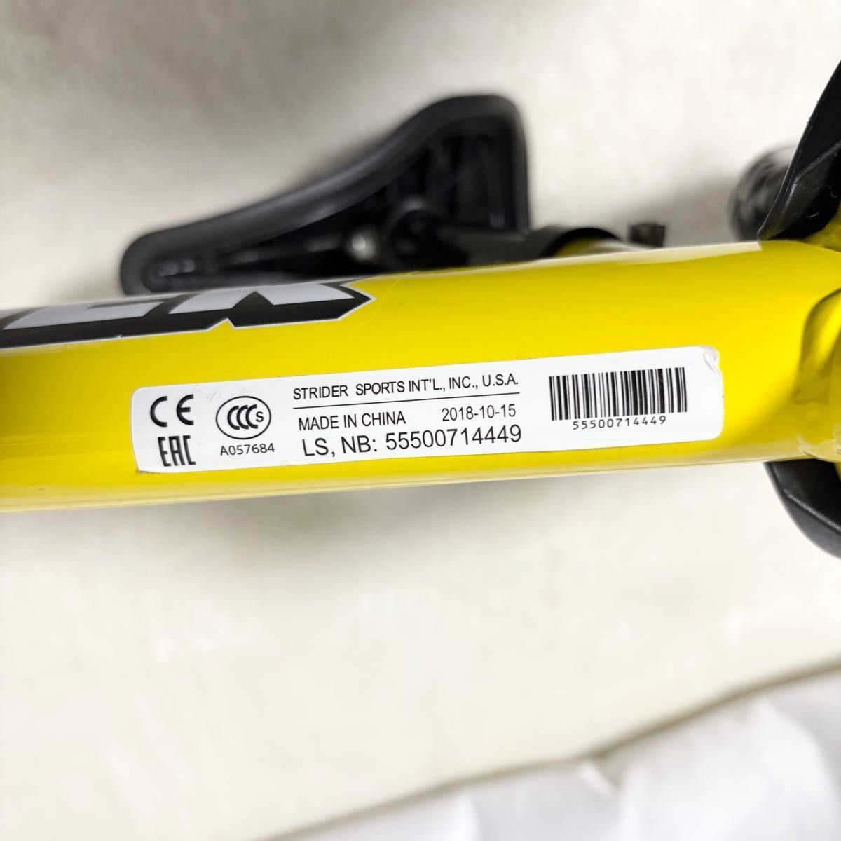 美品 STRIDER SPORT ストライダー スポーツ イエロー バランスバイク