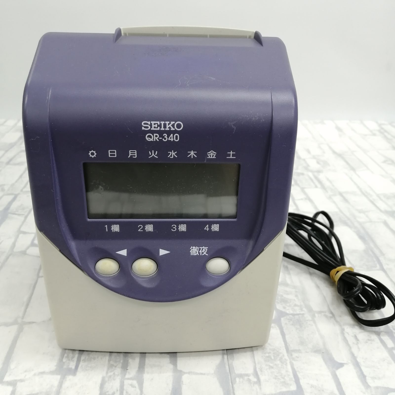 SEIKO QR-340 タイムレコーダー デジタル表示機 タイムレコーダーQR