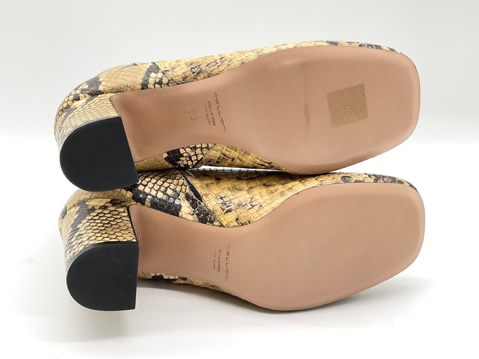 未使用 PELLICO ペリーコ 7343 APEMA 80 TR パイソンスクエア