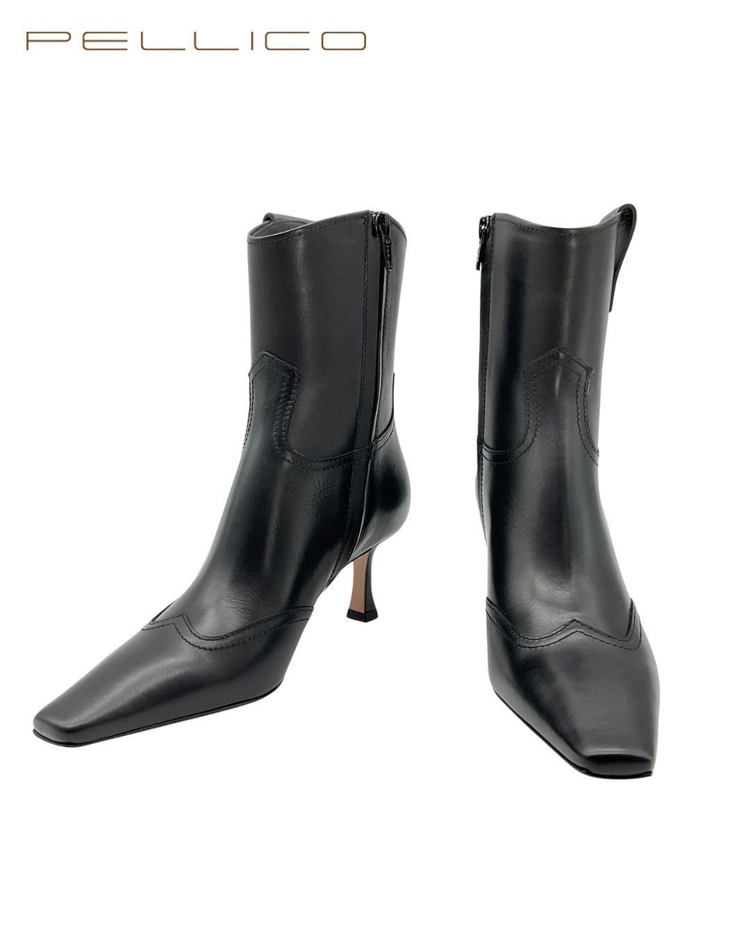 PELLICO ブラック ハイヒール 36½ 日本上陸20年を記念。「ペリーコ」が「チノ」とのコラボパンプスを発売