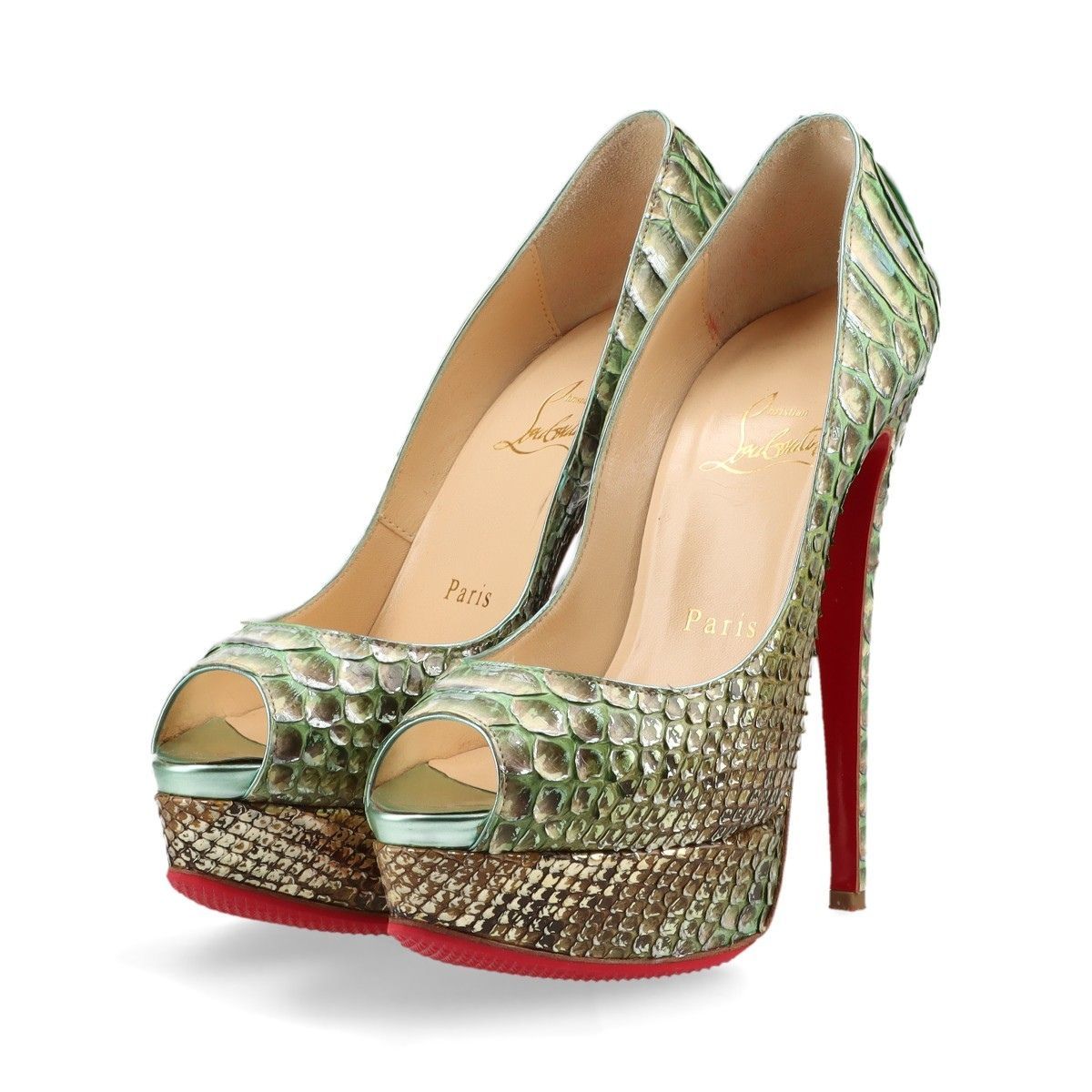 情！！【美品】ルブタン　Lady Peep 150 パンプス Christian Louboutin クリスチャンルブタン 3100893 LADY PEEP 150