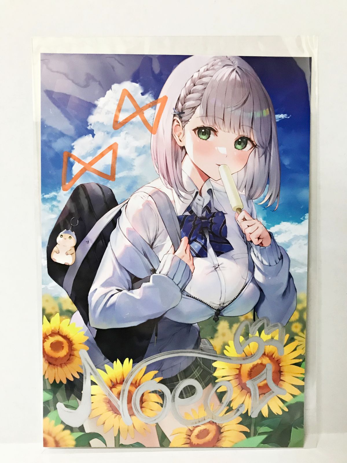 27. 白銀ノエル 直筆サイン入りポストカード 活動3周年記念 ホロライブ