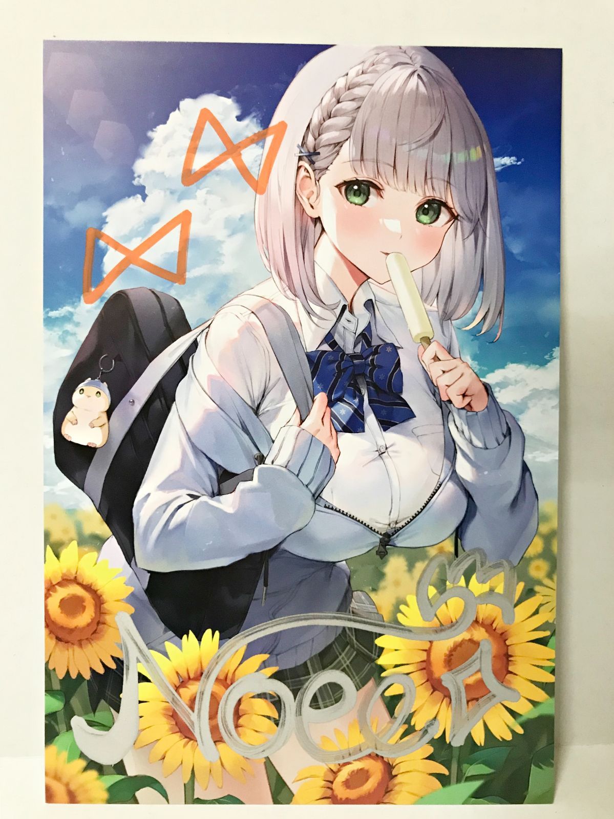 27. 白銀ノエル 直筆サイン入りポストカード 活動3周年記念 ホロライブ