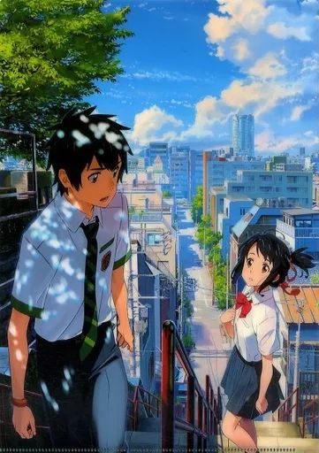 中古】クリアファイル 立花瀧＆宮水三葉 A4クリアファイル 「君の名は