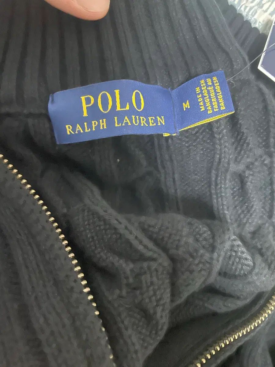 ポロラルフローレン アウトレット ケーブル ニット ブラック M 希少