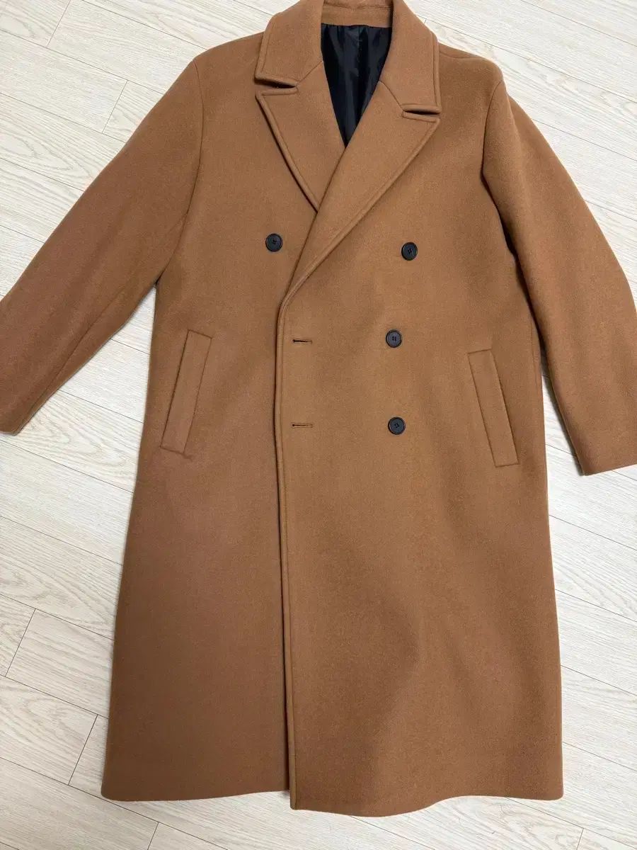 クアー mtr ディスカウント オレンジ ブラウン ダブル コート Sサイズ 出品