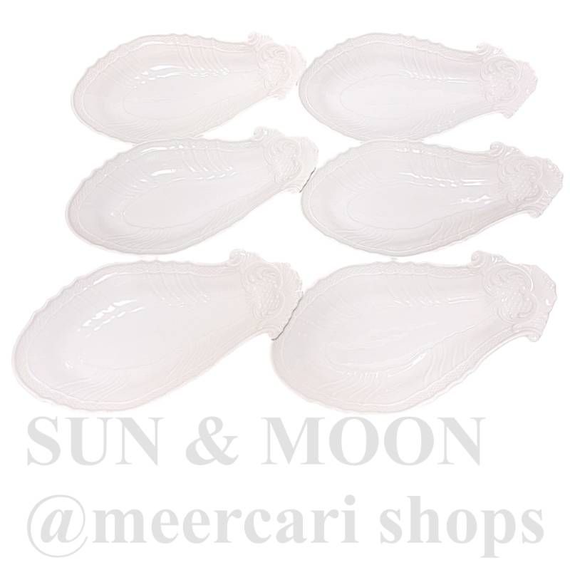 リチャードジノリ ベッキオホワイト ピクルスディッシュ ナス プレート