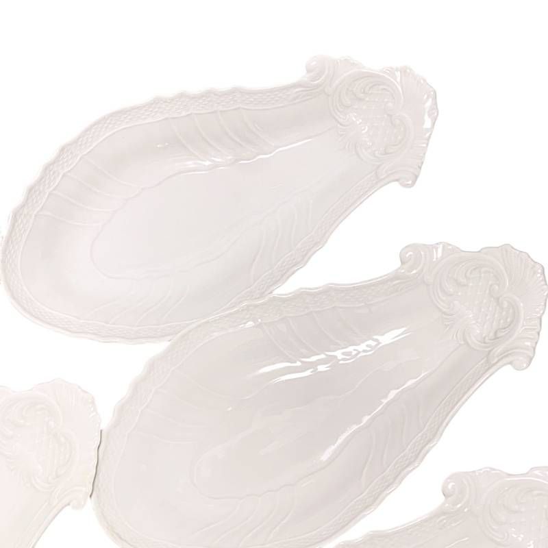 リチャードジノリ ベッキオホワイト ピクルスディッシュ ナス プレート