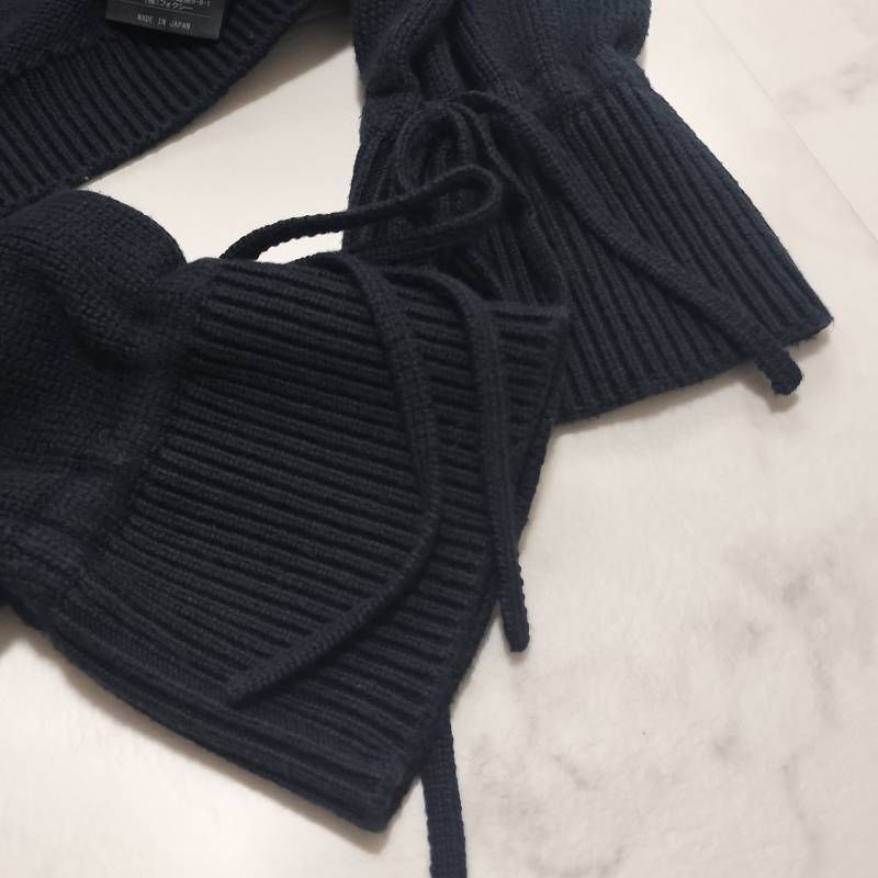 ADEAM アディアム ペパーミントカーディガン 2024 ボレロ 濃紺 S