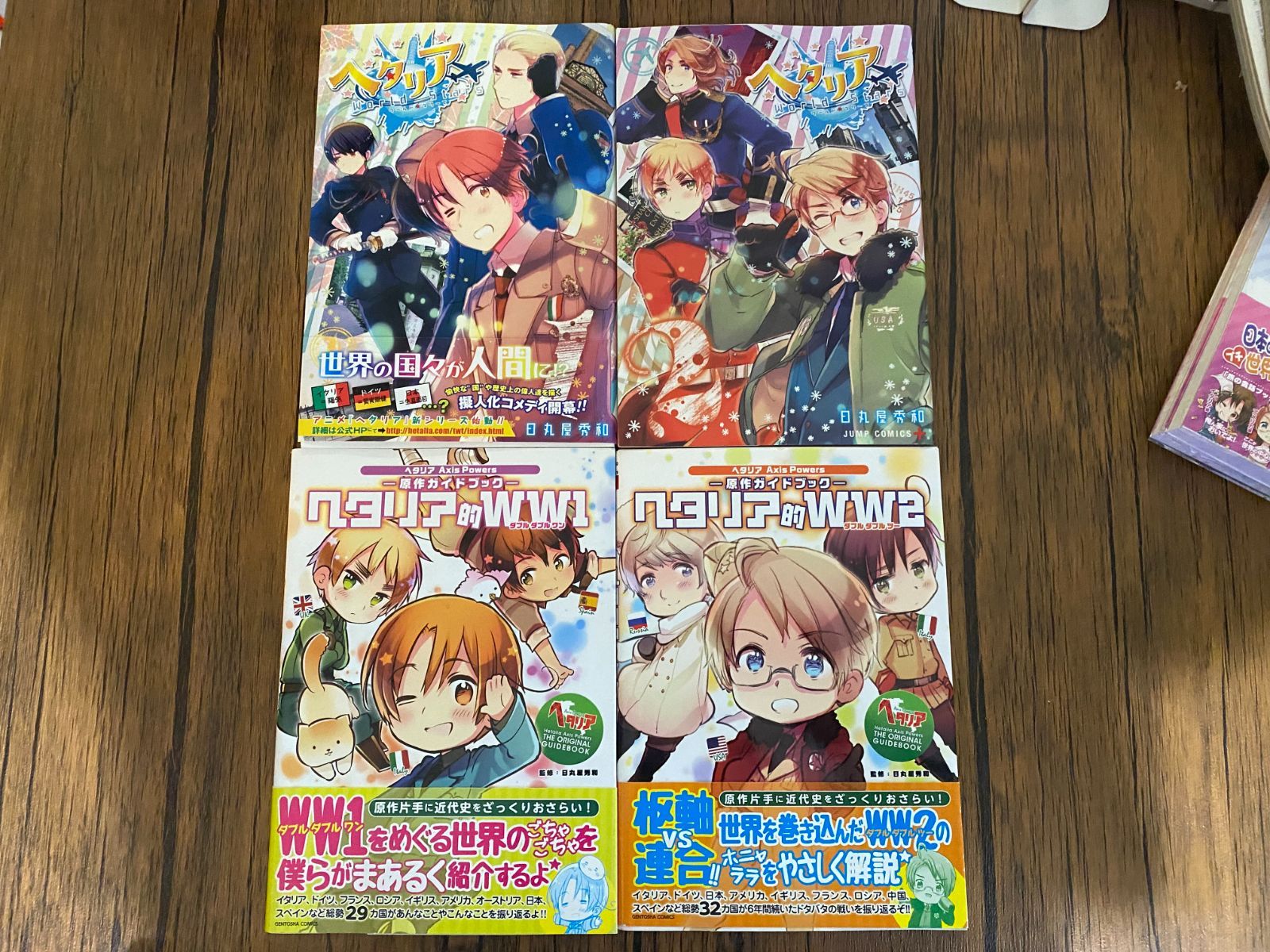 ヘタリア 漫画・関連本 13冊まとめ売りセット（全巻・ガイドブック・旅