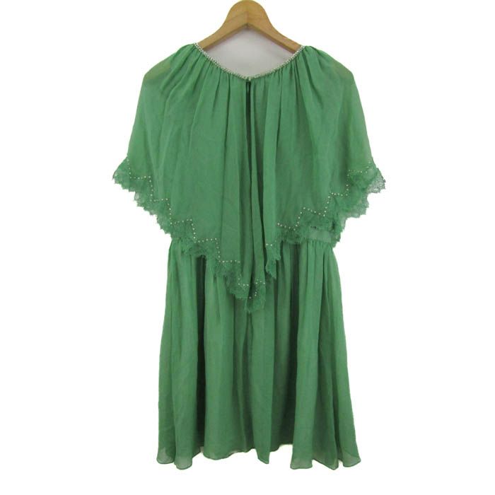 グレースコンチネンタル ワンピース トップス レース ドレス シルク100  